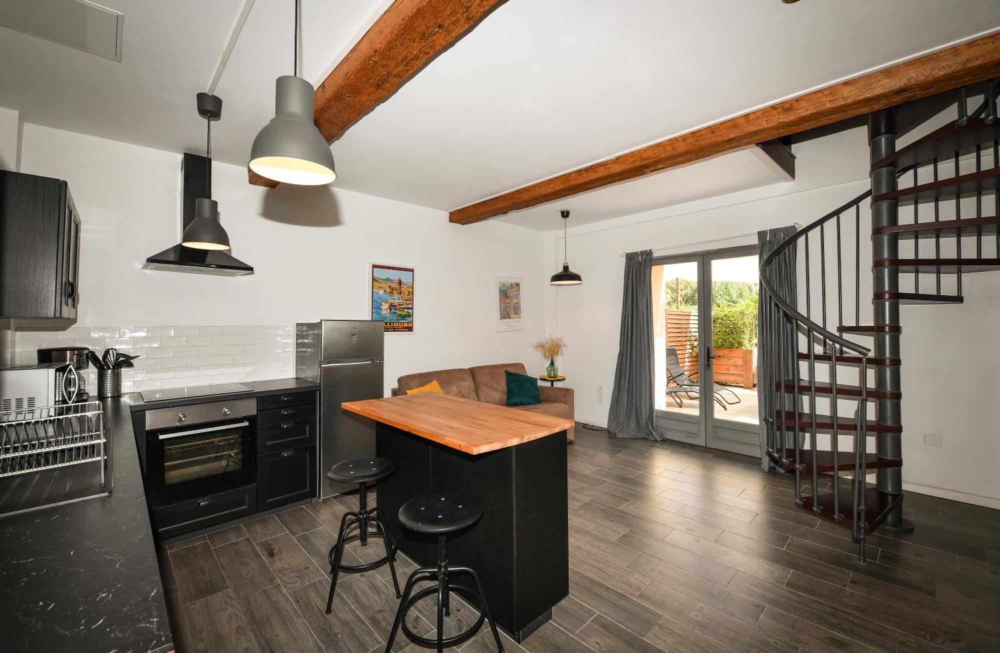 Les Appartements Du Mas Riols 생시프리앙 객실 사진